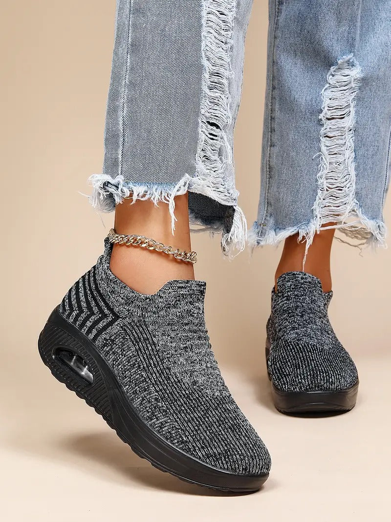 Gitte | Elegantes Zapatillas Slip-On de Punto