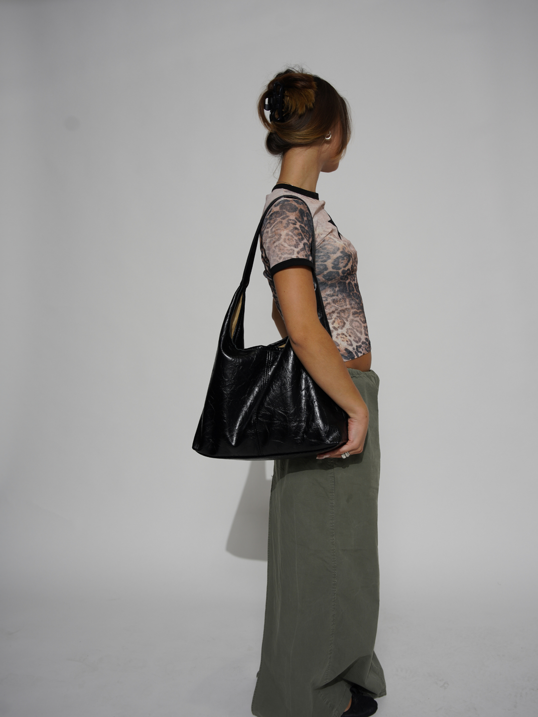 Jytte | Elegante bolso hobo negro