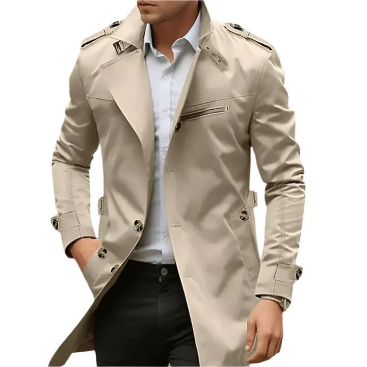 William | Elegante Trenchcoat de Doble Botón
