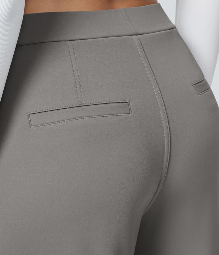 Vera – Pantalones Acampanados con Cremallera