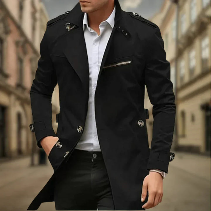 William | Elegante Trenchcoat de Doble Botón
