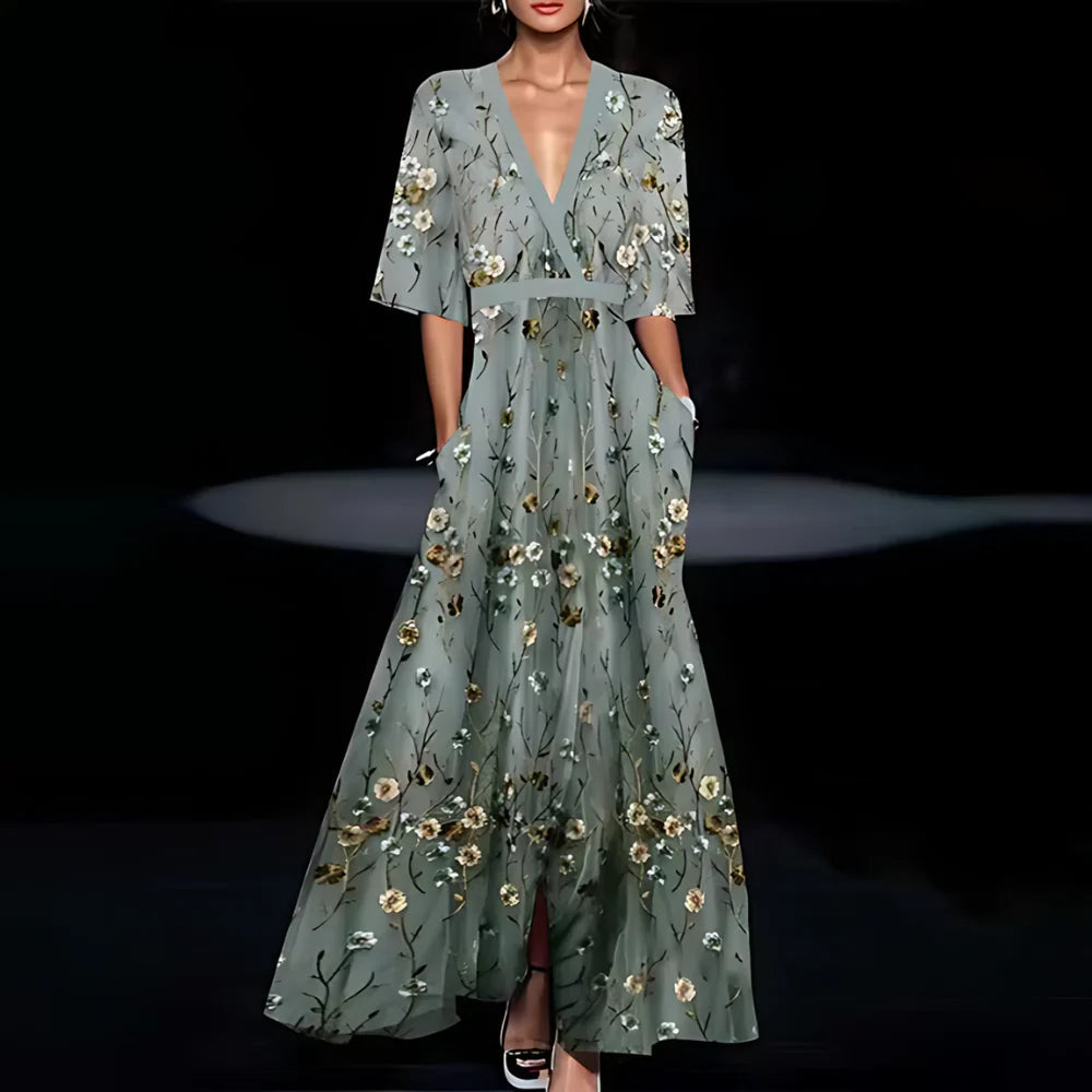 Flavia – Vestido Floral Romántico