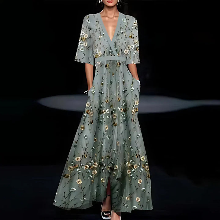 Flavia – Vestido Floral Romántico