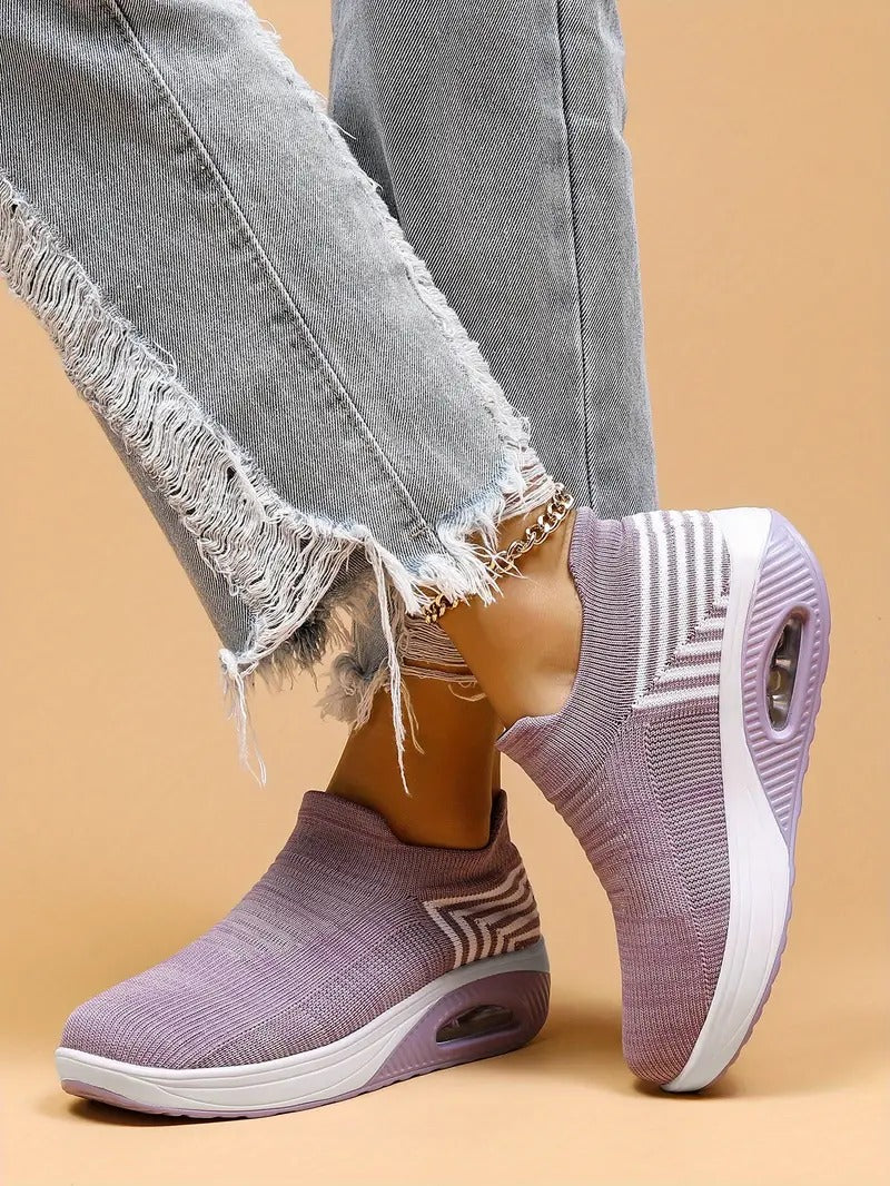 Gitte | Elegantes Zapatillas Slip-On de Punto