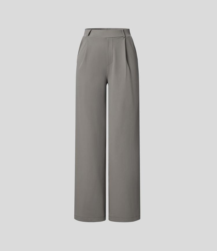 Vera – Pantalones Acampanados con Cremallera
