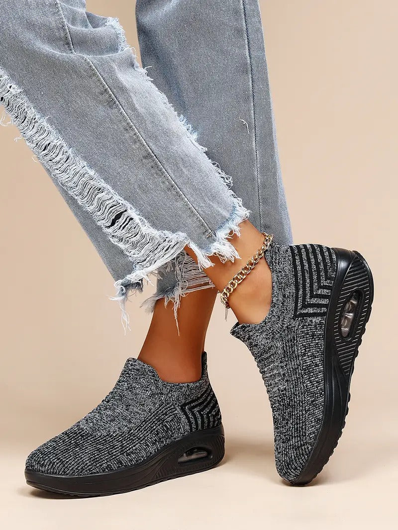 Gitte | Elegantes Zapatillas Slip-On de Punto