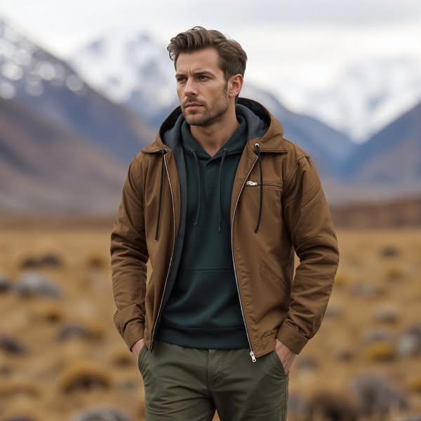 Pontus | Sofisticada Chaqueta de Invierno con Capucha