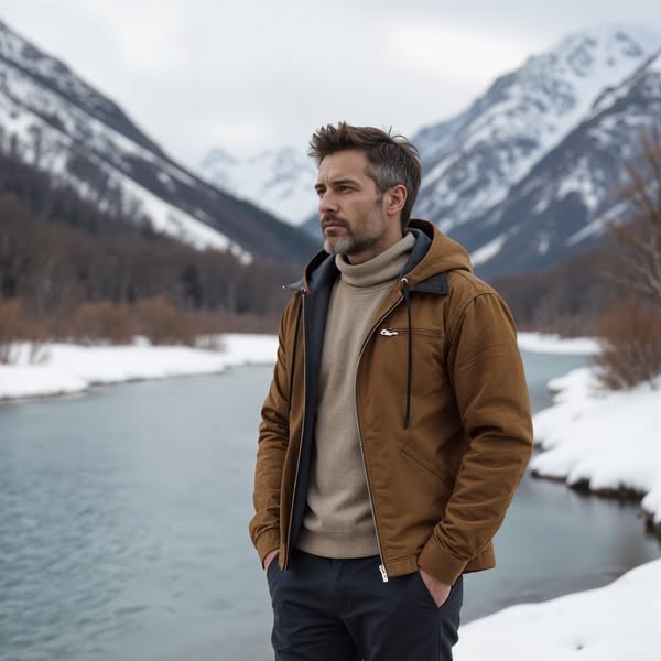Pontus | Sofisticada Chaqueta de Invierno con Capucha