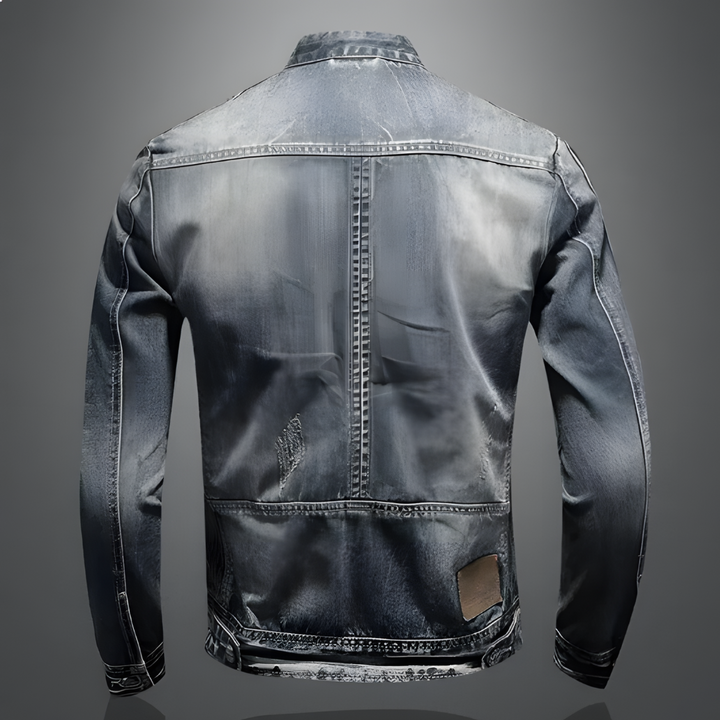 Thad | Chaqueta Biker Rústica con Toque Elegante