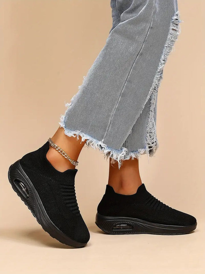 Gitte | Elegantes Zapatillas Slip-On de Punto