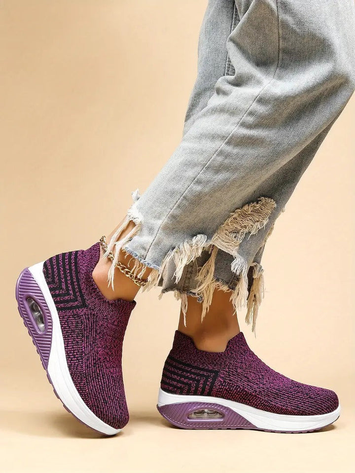 Gitte | Elegantes Zapatillas Slip-On de Punto