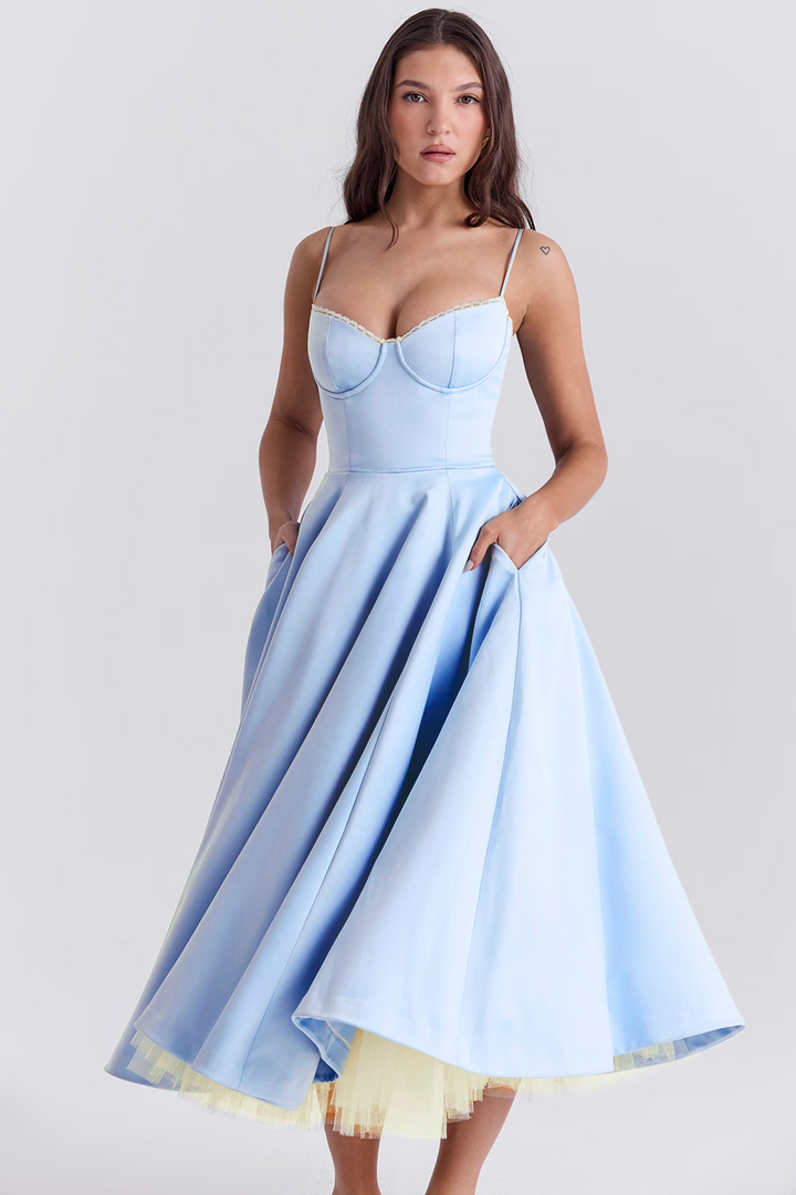 Ramona | Elegante Vestido A-line con Escote en V
