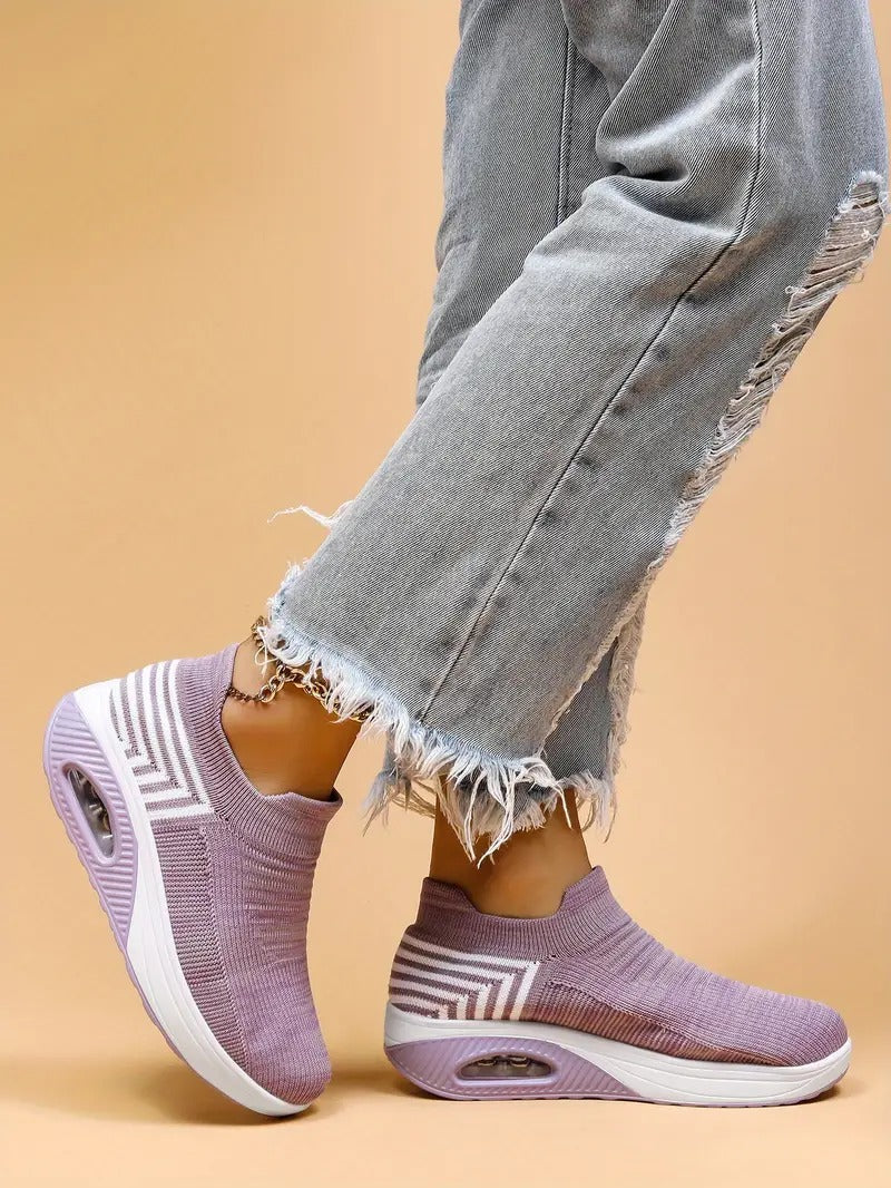 Gitte | Elegantes Zapatillas Slip-On de Punto