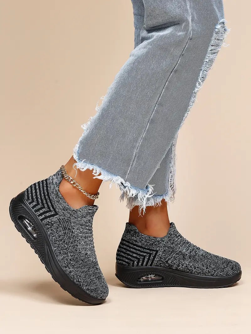 Gitte | Elegantes Zapatillas Slip-On de Punto