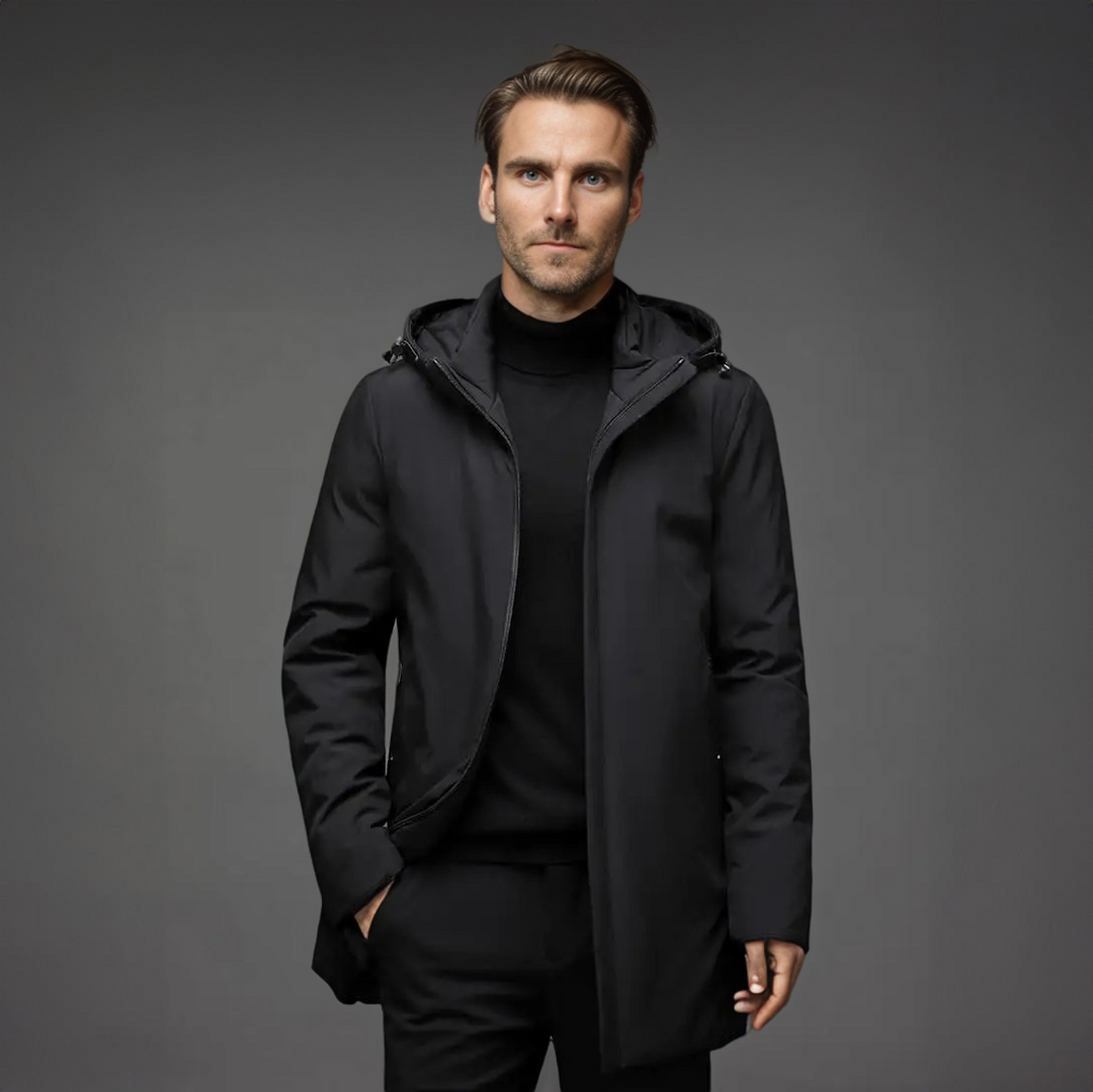 Thad | Elegante Abrigo de Invierno con Capucha