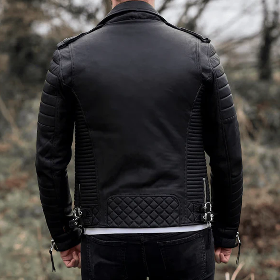 Aksel™ | Chaqueta de Biker Acolchada Masculina