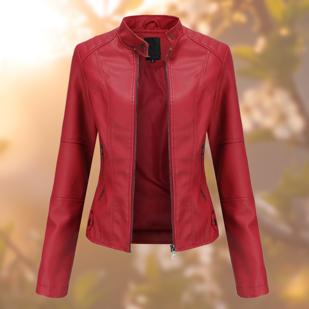 Giorgina™ - Elegante Chaqueta de Cuero Femenina