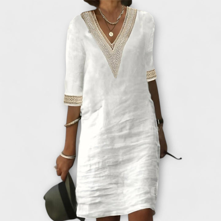 Emelia | Vestido Boho con Cuello en V