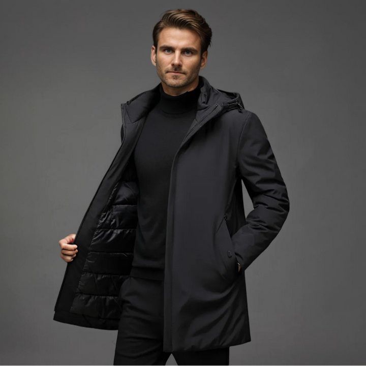 Thad | Elegante Abrigo de Invierno con Capucha