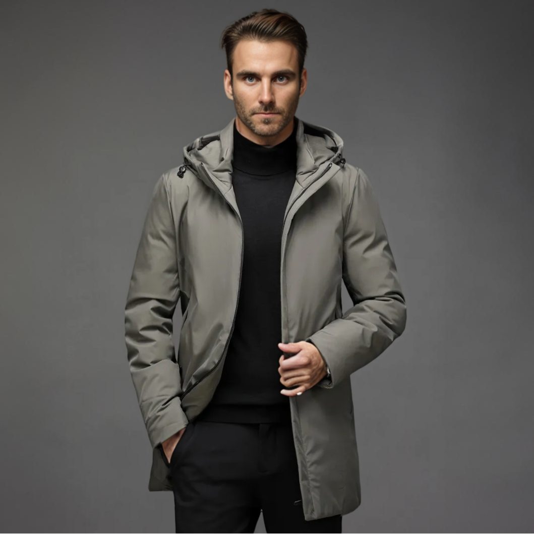 Thad | Elegante Abrigo de Invierno con Capucha