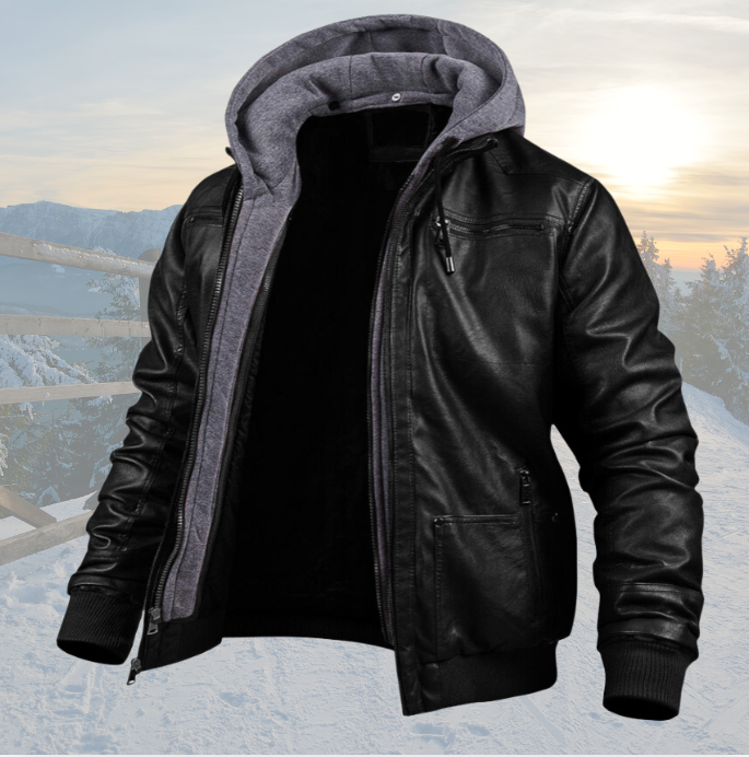 Rovi™ - Abrigo de Cuero para la Temporada Invernal