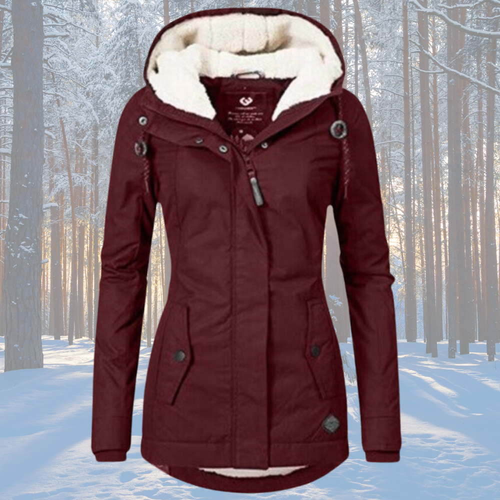 Patricia™ - Cálida Chaqueta Sherpa de Algodón