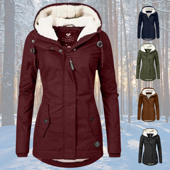 Patricia™ - Cálida Chaqueta Sherpa de Algodón