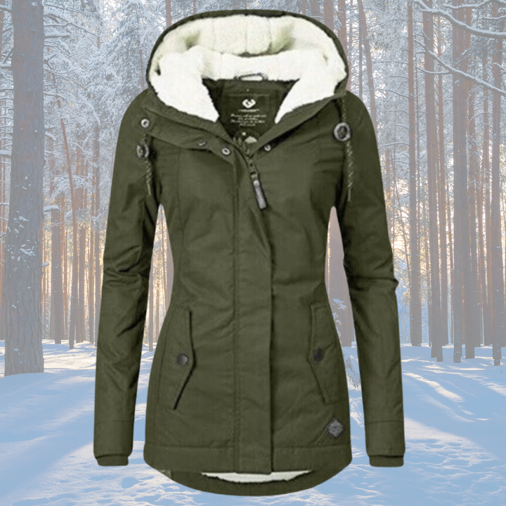 Patricia™ - Cálida Chaqueta Sherpa de Algodón