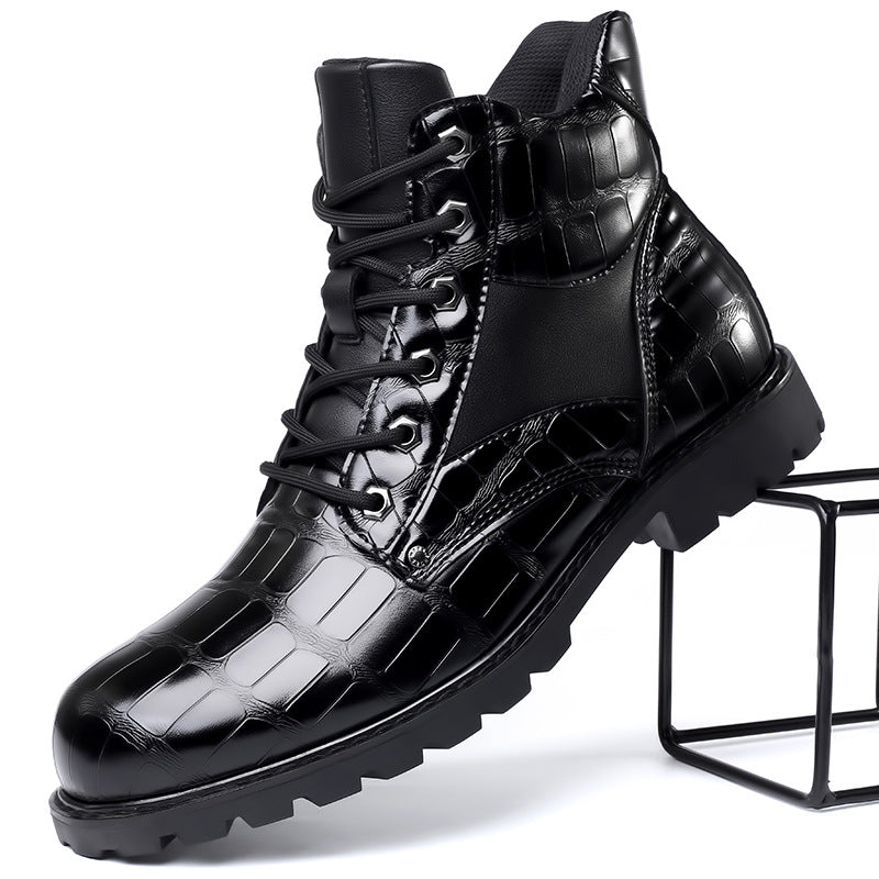 Guy™ - Botas de cuero de cocodrilo