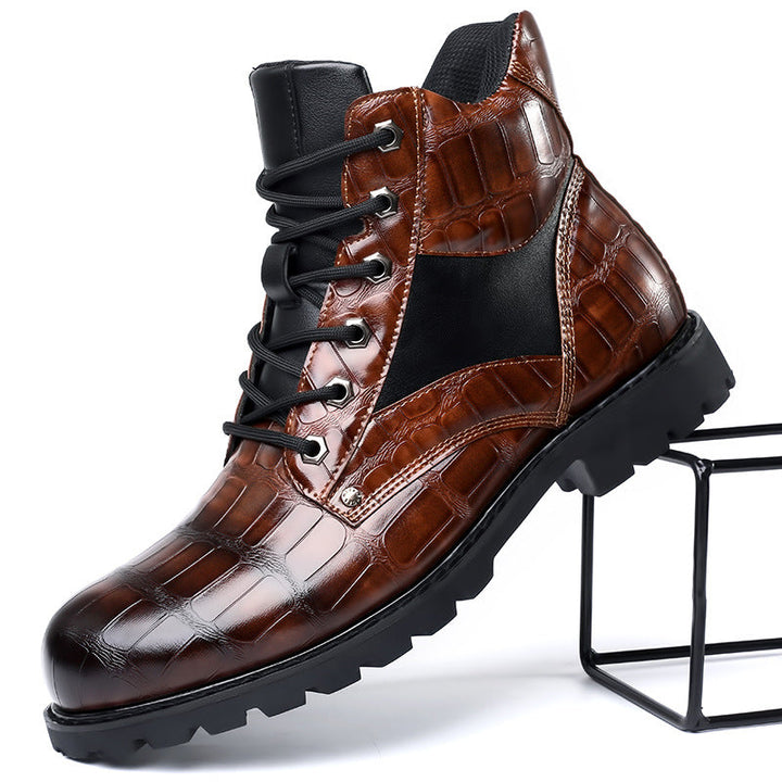 Guy™ - Botas de cuero de cocodrilo