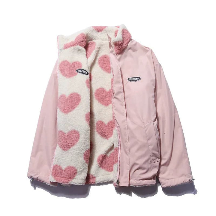 Anni™ - Abrigo Reversible con Diseño de Corazón