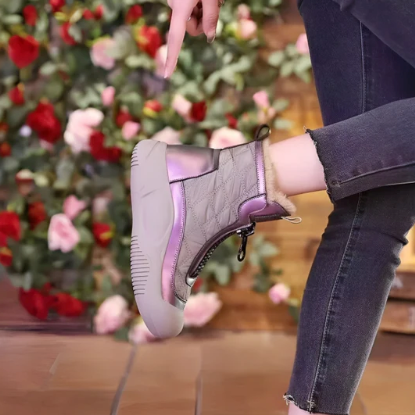 Sandra | Zapatillas de caña alta con acolchado Dame