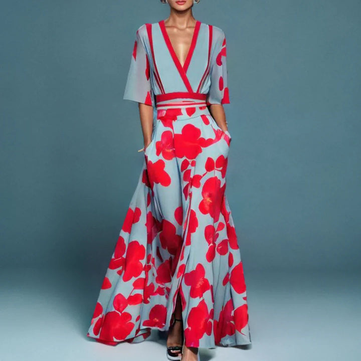 Flavia – Vestido Floral Romántico