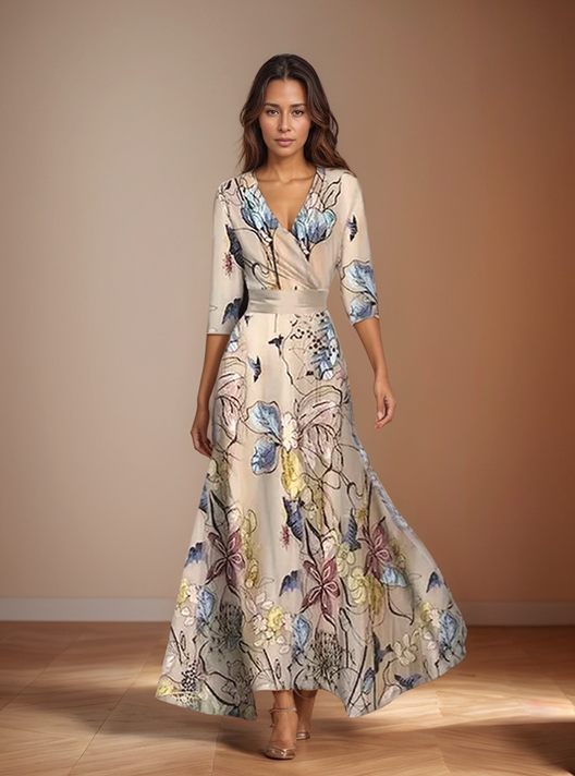 Flavia – Vestido Floral Romántico