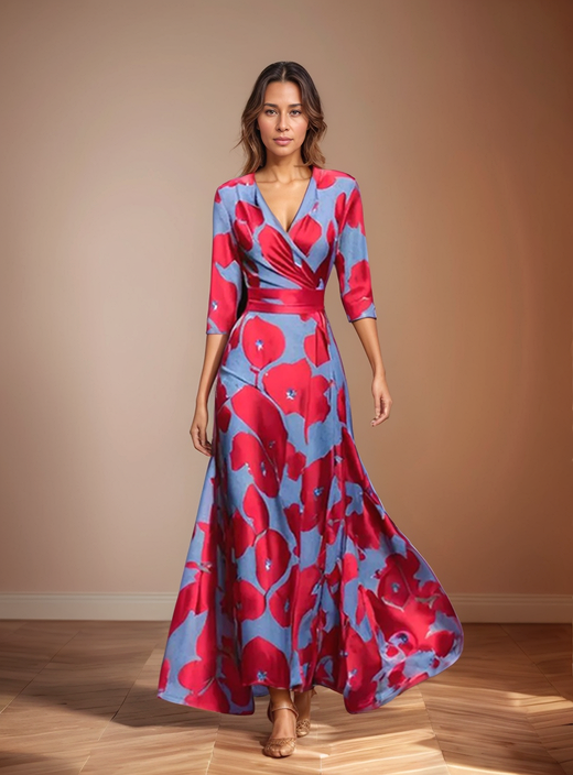 Flavia – Vestido Floral Romántico