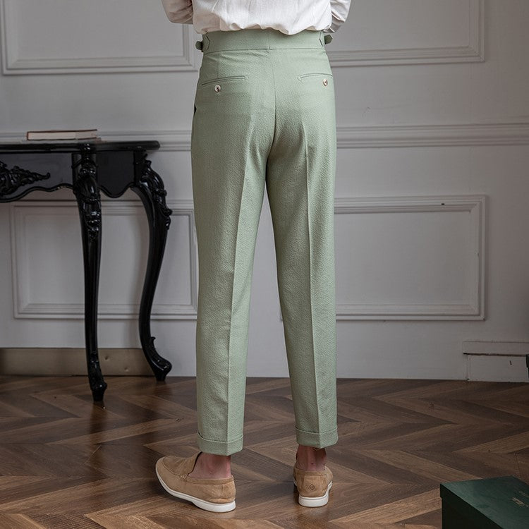 Eskild | Elegantes Pantalones Plisados para Hombre