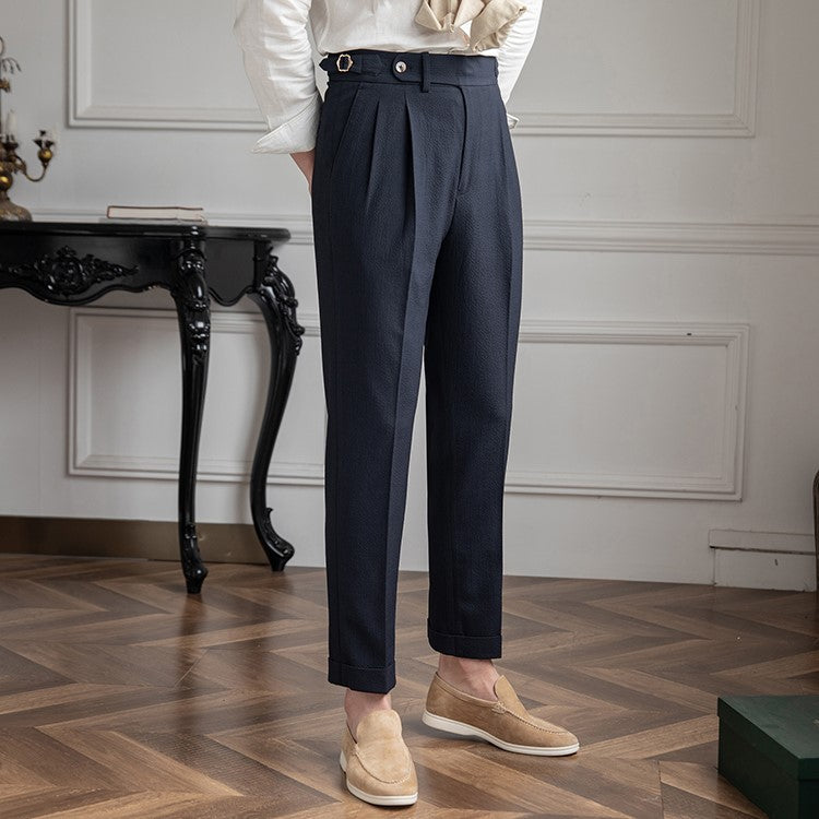 Eskild | Elegantes Pantalones Plisados para Hombre
