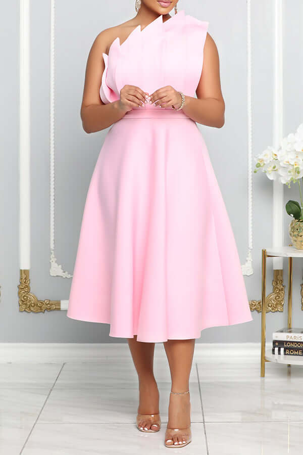 Josepha | Vestido A-Line Asimétrico de Un Hombro Elegante