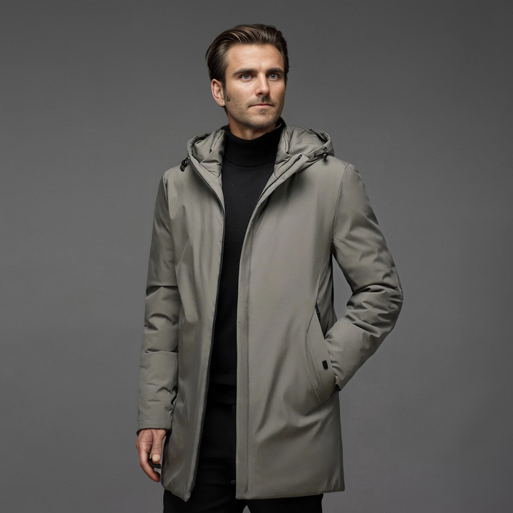 Thad | Elegante Abrigo de Invierno con Capucha