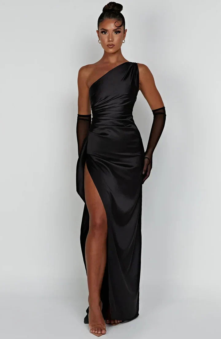 Frida | Elegante vestido asimétrico de un solo hombro