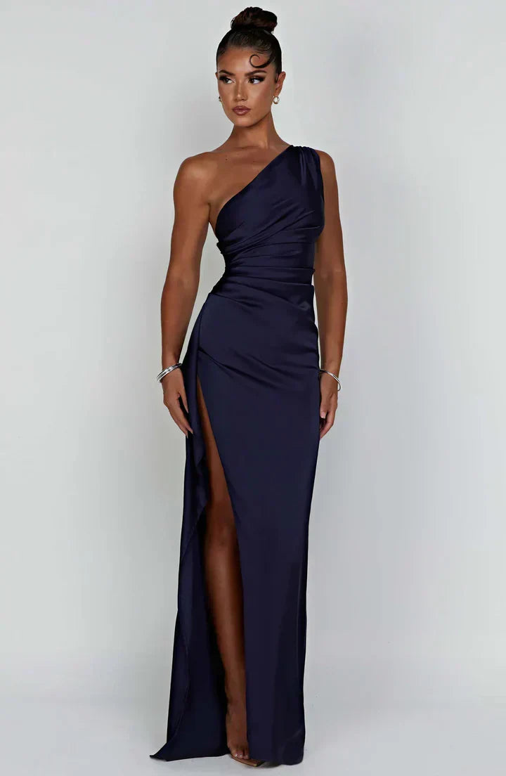 Frida | Elegante vestido asimétrico de un solo hombro