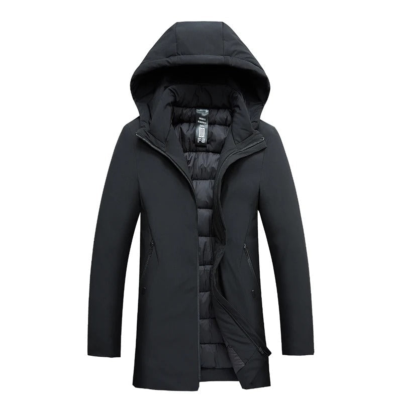Thad | Elegante Abrigo de Invierno con Capucha