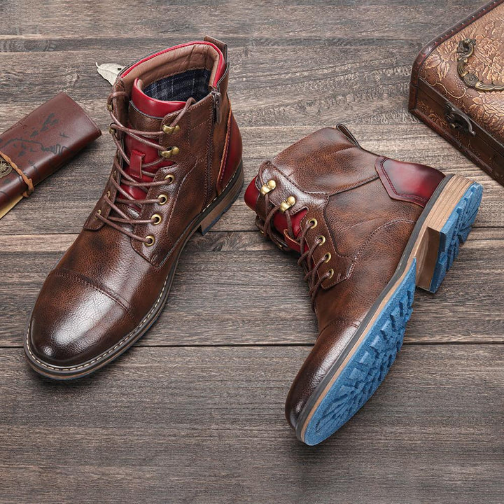 Lukas™ – Clásicas Botas Oxford de Cuero para Hombre