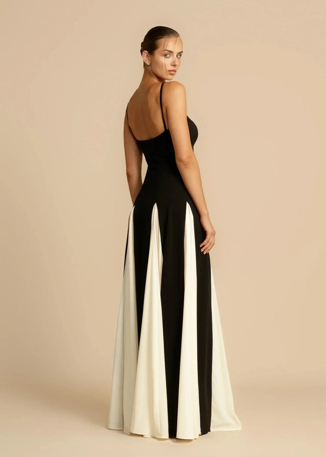 Elise | Elegante Vestido Maxi Bicolor