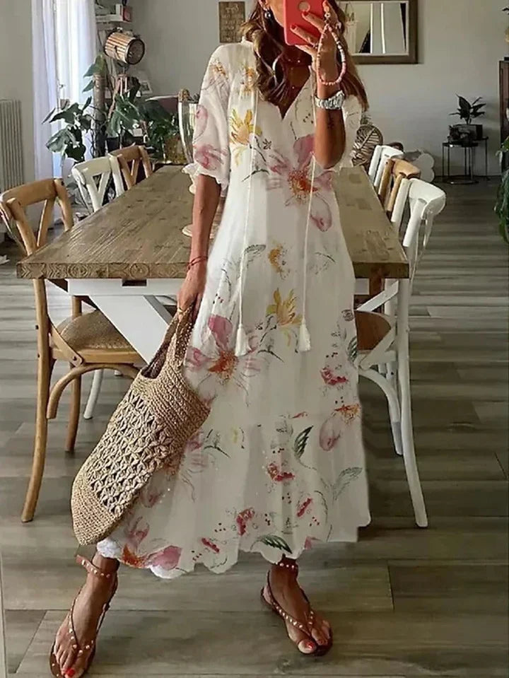 Vilma | Elegante Vestido de Verano con Escote en V