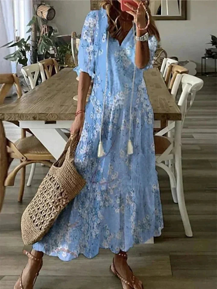 Vilma | Elegante Vestido de Verano con Escote en V