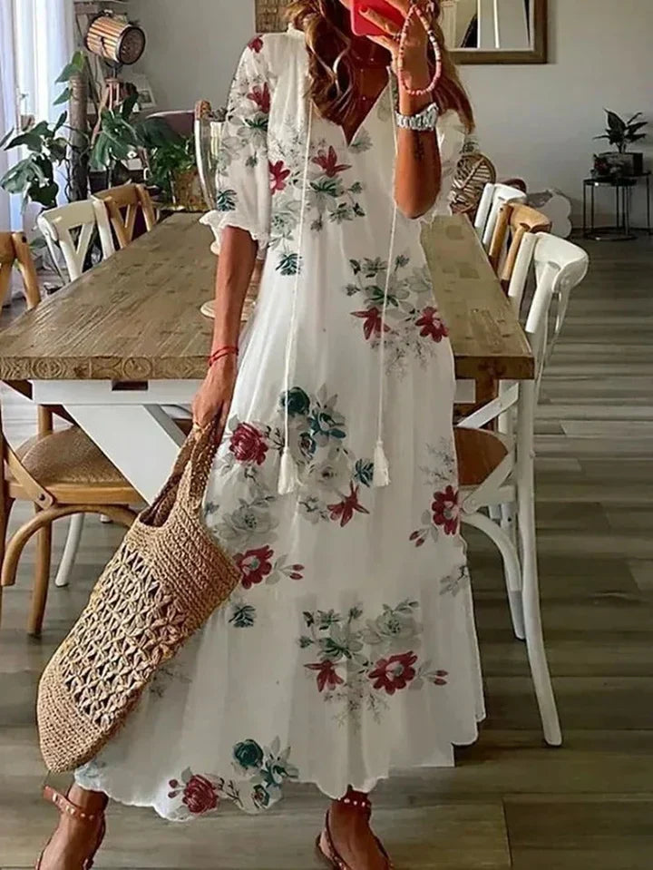 Vilma | Elegante Vestido de Verano con Escote en V